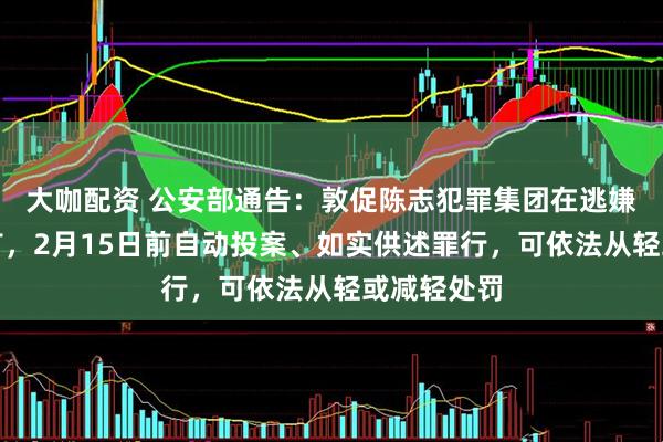 大咖配资 公安部通告：敦促陈志犯罪集团在逃嫌犯投案自首，2月15日前自动投案、如实供述罪行，可依法从轻或减轻处罚